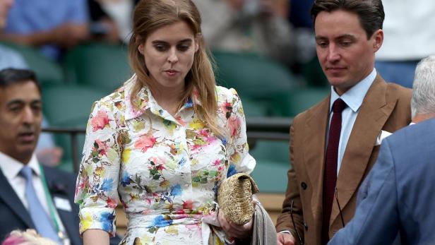 Prinzessin Beatrice und ihr Ehemann bei den Wimbledon Championships 2024.