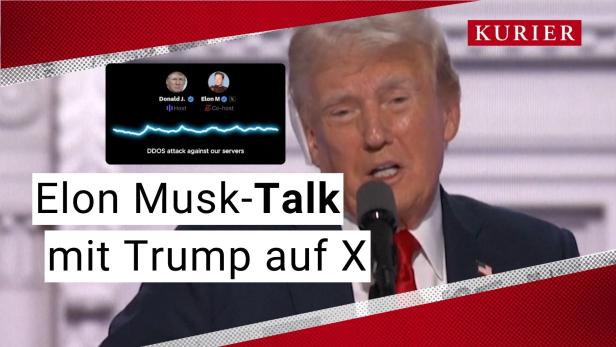 Angeblicher Cyber-Angriff auf X während Trump-Musk- Interview