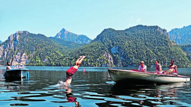 Baden im Traunsee, ein Hochgenuß