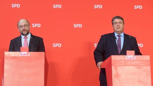 Martin Schulz und SPD-Chef Sigmar Gabriel