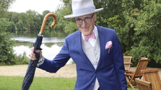 Granfluencer Günther Krabbenhöft beim Audi Ascot Renntag 2019