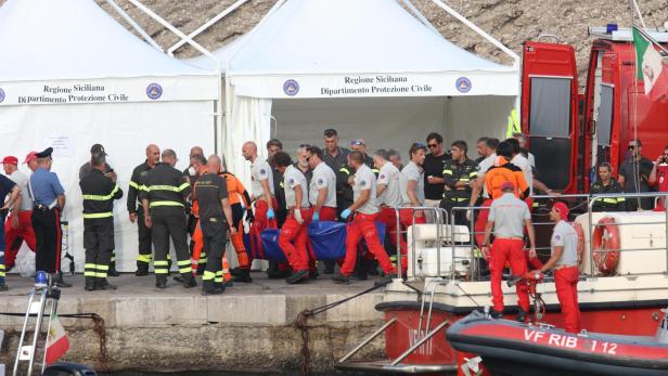 Rescuers recover more bodies of missing passengers from Bayesian yacht off Sicily Island