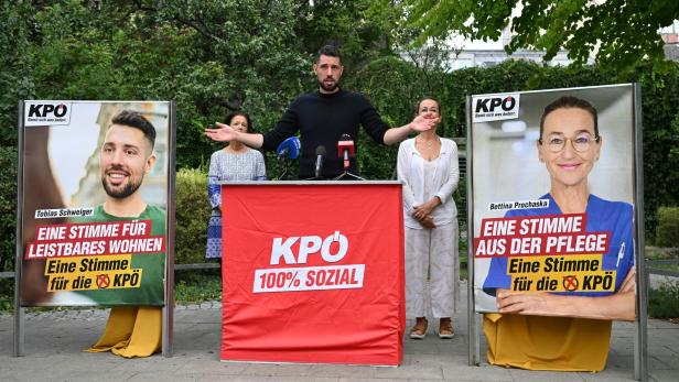 KPÖ-Chef Tobias Schweiger