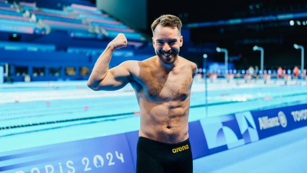 Andreas Onea will in der La Defense Arena überzeugen. Der Schwimmer und Moderator holte 2016 in Rio Bronze über 100 m Brust