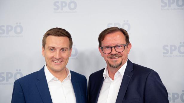 SPÖ-Spitzenduo Sven Hergovich und Rudolf Silvan.