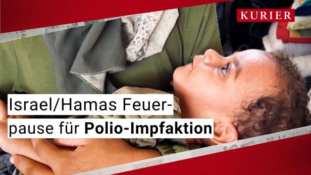 Gaza-Krieg: Israel gewährt Waffenruhe für Polio-Impfungen