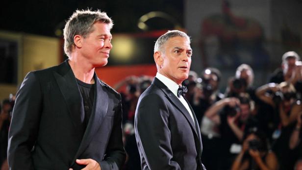 George Clooney und Brad Pitt