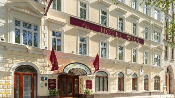 Austria Classic Hotel Wien - Die restaurierte Fassade des Traditionshotels