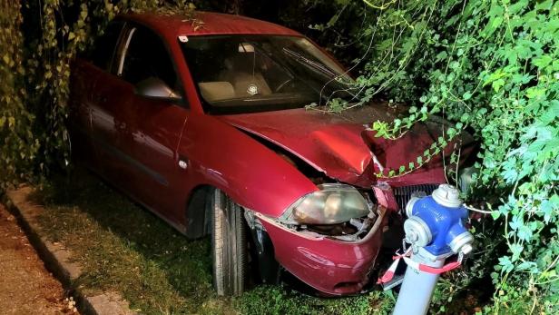 Verfolgungsjagd mit Polizei im Bezirk Wiener Neustadt endete an Hydranten