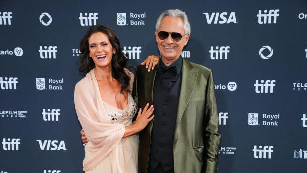 Andrea Bocelli und Ehefrau Veronica Berti beim Toronto International Film Festival (TIFF)