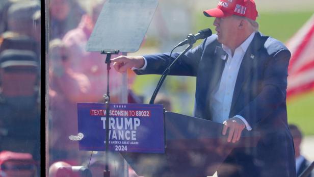 Donald Trump bei Rally in Mosinee