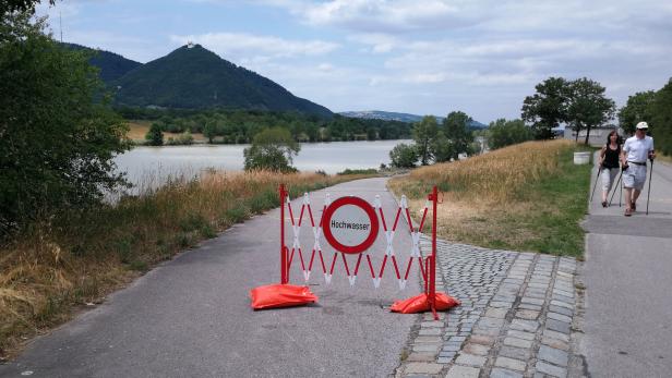 Sperre wegen Hochwasser