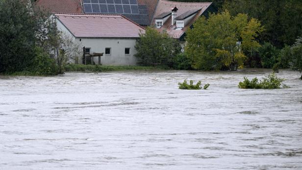 Überflutungen in Gars am Kamp