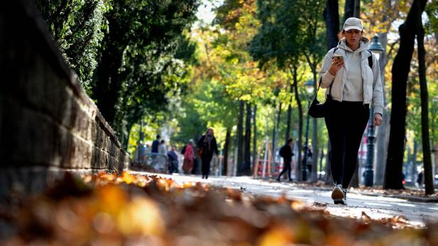 Sapziergänger im Herbst