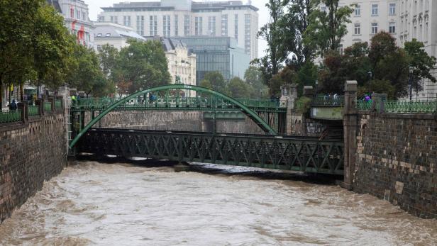 Wienfluss führte laut Daten der Stadt ein 1000-jährliches Hochwasser