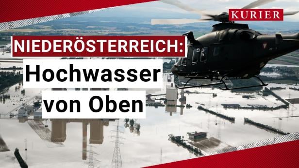 Mit dem Black Hawk übers Katastrophengebiet