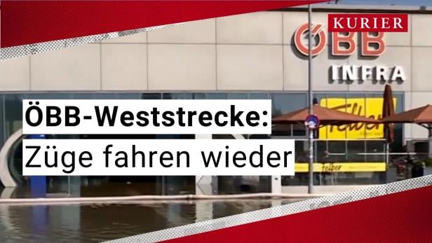 Nach Hochwasser: ÖBB öffnet Westbahnstrecke