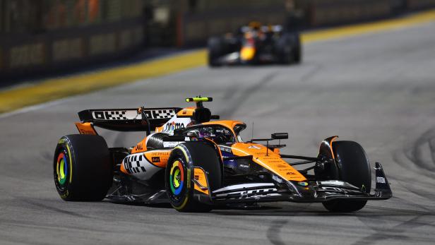 Max Verstappen sah Lando Norris nur von hinten