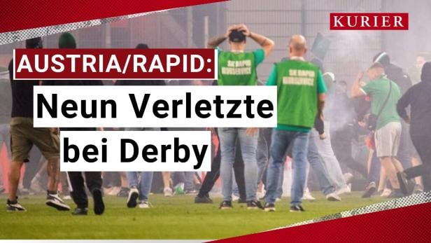 Rapid/Austria: Schlägerei am Feld nach Derby