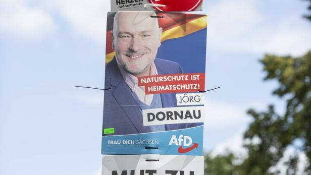 Wahlplakat ins Sachsen