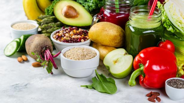 Frische, gesunde Lebensmittel.