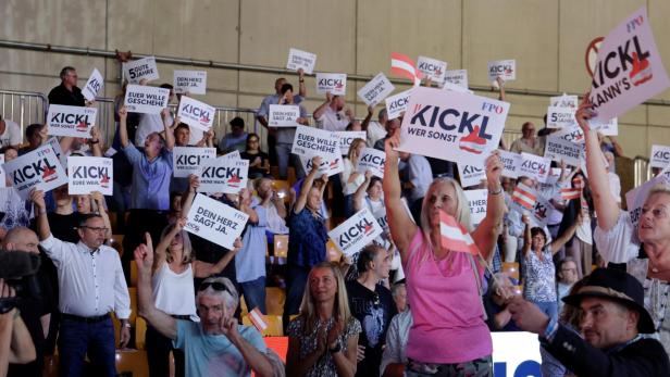 Austria's Freedom Party (FPOe) holds election campaign kick-off in Graz