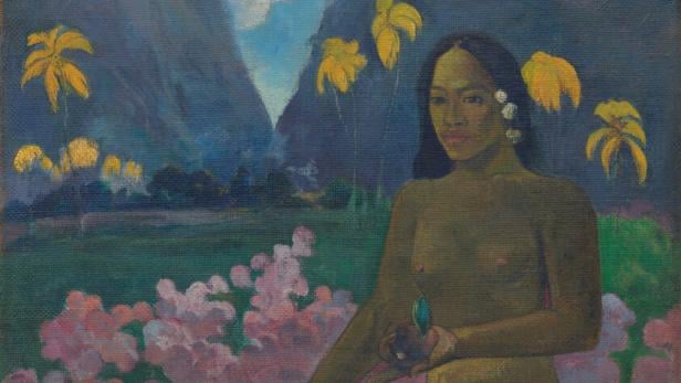 Bild von Gauguin bei der Ausstellung im Kunstforum Wien 2024 -2025