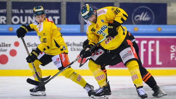 Eishockey-Tor aus der eigenen Hälfte gegen KAC-Goalie Dahm im Video