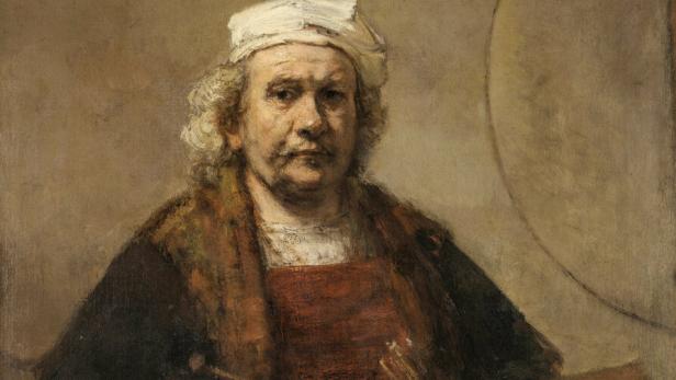 Symbolbild Rembrandt Ausstellung im KHM in Wien: Rembrandt Selbstporträt 