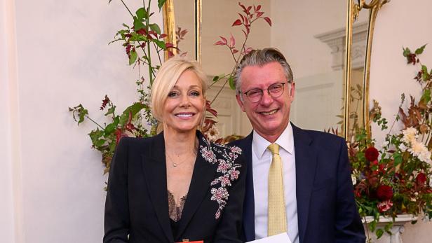 Nadja Swarovski mit Botschafter Bernhard Wrabetz