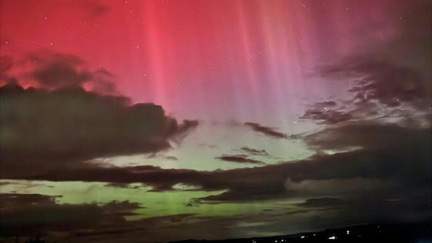 Starke Polarlichter über Österreich sichtbar