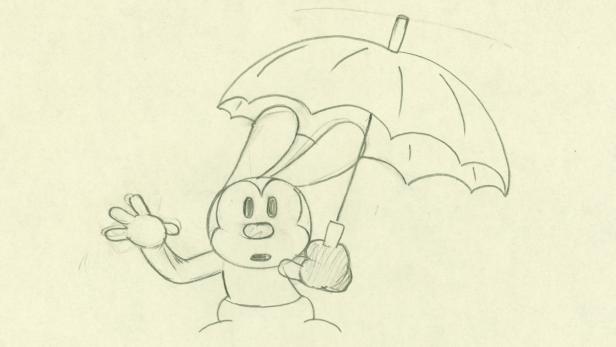 Oswald, das Kaninchen, in einer Zeichnung aus dem Jahr 1928
