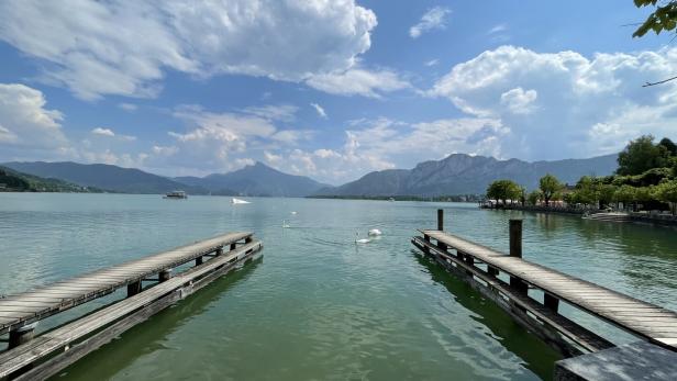 Der Ausblick auf den Mondsee.