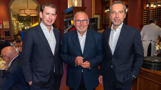 Geburtstagsfeier von Gerald Gerstbauer: Kurz, Gusenbauer, Kern