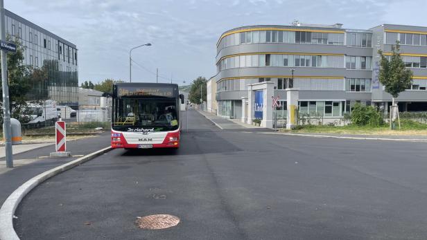 Wenig Grün in Strebersdorf: Das Finale des 34A ist das einzige, was an dieser Buslinie weniger schön ist