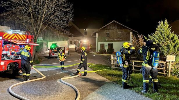 Altbäuerin schlug Alarm: Feuer auf Bergbauernhof in NÖ