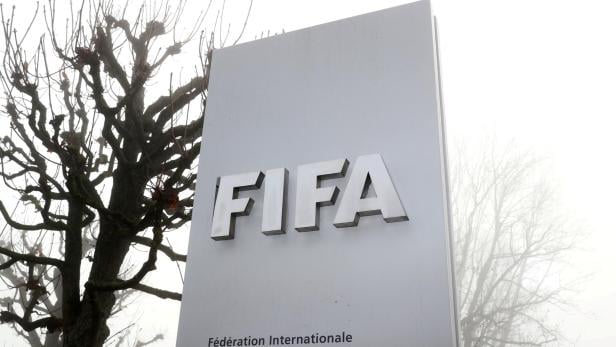 FILE PHOTO: FIFA's logo is seen in Zurich