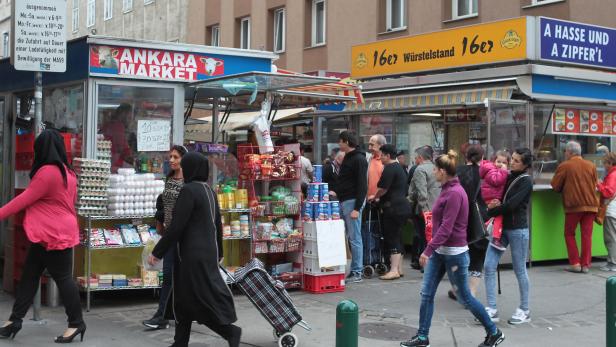 Brunnenmarkt, Türken