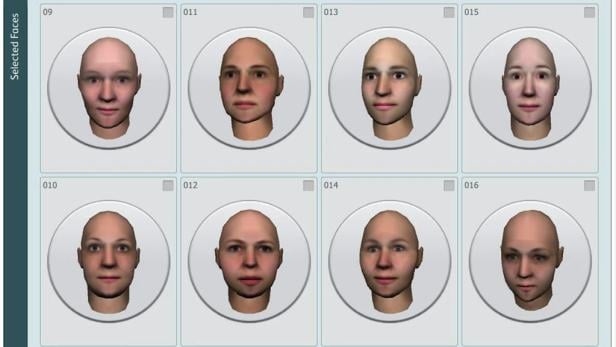 Illustration der Avatare, die im Zuge der Therapie von einem Patienten miterstellt wurden.