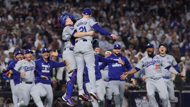 Die Dodgers krönten ihre Aufholjagd mit dem Titelgewinn