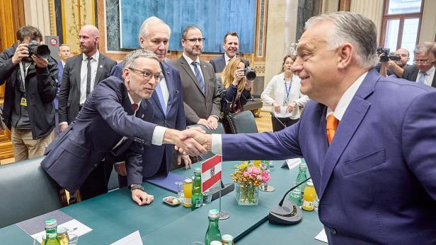UNGARNS MINISTERPRÄSIDENTEN VIKTOR ORBAN IN WIEN : KICKL/ROSENKRANZ/ORBAN