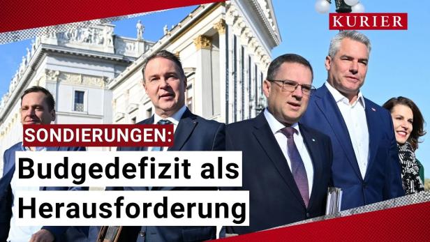 Sondierungsgespräche ÖVP/SPÖ: Nächste Regierung wird sparen müssen