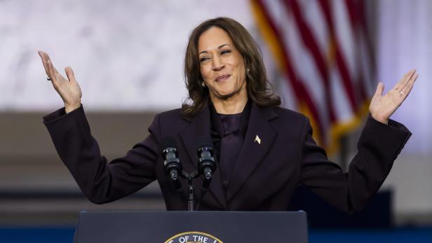 US Vice President Kamala Harris gives concession speech