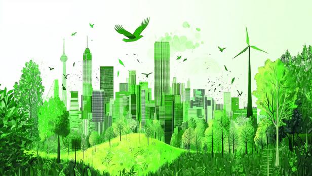 Eine grüne Stadt