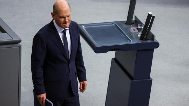 German Chancellor Scholz addresses parliament in Berlin