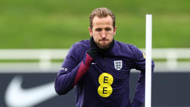 Harry Kane beim Training mit dem englischen Team