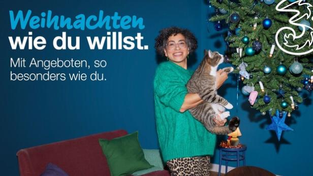 Drei: Bis zu 150 Euro Xmas-Bonus, Gratis-Aktivierung und Top-Smartphones ab 0 Euro.* / Fotocredit: Drei Österreich