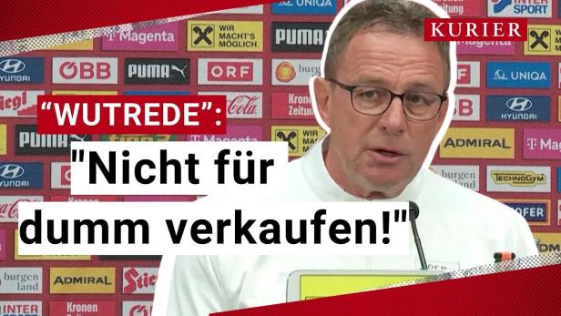 Rangnick-Wutrede an ÖFB: "Wir zeigen Gesicht!"