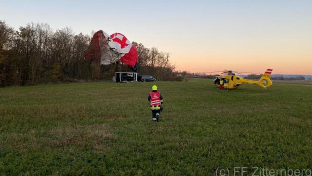 Heißluftballon in NÖ abgestürzt: Eine Person wurde verletzt