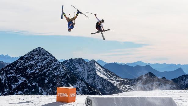 Spektakel: Die Freestyler präsentieren im Stubaital ihre Tricks. Österreichs Hoffnungen ruhen auf Matej Svancer.